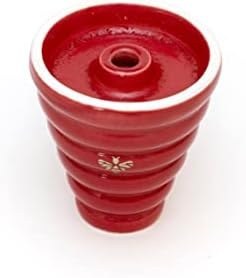 Resim Yüksek Kalite Nargile Lülesi Sırlı Bee Karakovan Black Hive 2 Kırmızı maliNM-115 