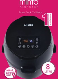 Resim MIINTO Aırfryer 8lt | Smart Cook Xxl Black 