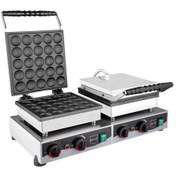 Resim Remta Çiftli Kapaklı Yuvarlak Bubble Pankek Makinesi Elektrikli 