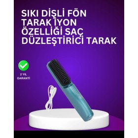 Resim Iyon Teknolojili Çok Renkli Düzleştirici Tarak, Hızlı 20 Saniyede Isınır 
