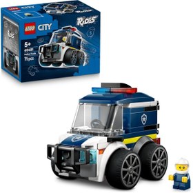 Resim LEGO® City Araçlar – Polis Kamyonu 60481 - 5 Yaş Üzeri Çocuklar için Polis Memuru Minifigürü İçeren Oyuncak Yapım Seti (71 Parça) 
