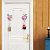Resim 2 adet Apple Güçlü Yapışkan saç tokası, Havlular, Banyo Havluları, Çantalar, Mutfak Araçları, Anahtar Depolama Kançaları için Uygun, Oturma Odası Mutfak Banyo Yatak Odası Ofis Aksesuarları, Oda Dekoru, Ev Dekorasyonu 
