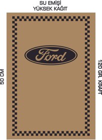 Resim duha trend 35x50 120 Gr. Kraft Kağıt Oto Paspası Ford Dikey 100 Adet 