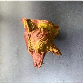 Resim Gold Kırmızı Jaguar Duvar Dekoru Asılabilir Hediyelik 3d Heykel 20x16 Cm 