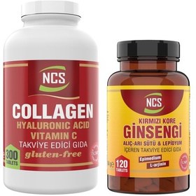 Resim Collagen Hyaluronic Acid 300 Tablet Kırmızı Ginseng 120 Tablet 