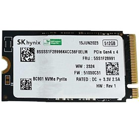 Resim SK Hynix BC901 512 GB 22x42 M.2 NVMe SSD 