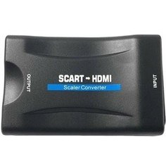 Resim 1080 P Scart HDMI Dönüştürücü Video Ses Lüks Sinyal Adaptörü Dönüştürücüler Şarj Adaptörü Kablosu Için Gökyüzü Kutusu DVD Stb HDMI Kabloları (Yurt Dışından) 