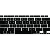 Resim Arabulalaca Macbook Air 13 Inch 2020 A2337 M1 Işlemcili Türkçe Q Silikon Klavye Koruyucu 