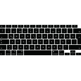 Resim Arabulalaca Macbook Air 13 Inch 2020 A2337 M1 Işlemcili Türkçe Q Silikon Klavye Koruyucu 