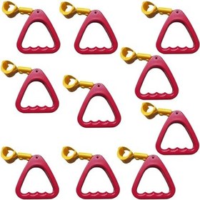 Resim Araç İçi Tutamaç Üçgen El Tutamağı Askı Fonksiyonel Tofaş Dolmuş Otobüs Ofis Ev Kırmızı 10 Adet 