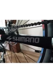 Resim Genel Markalar Shimano Bisiklet Reflektörlü Kadro Koruyucu ve Zincir Koruyucu Gri Bisiklet kadro koruma kılıfı 