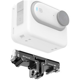 Resim Rogfer Insta360 Go3 / Go 3s İçin Puluz Manyetik Alüminyum Alaşımlı Hızlı Bırakma Taban Montajı Siyah 