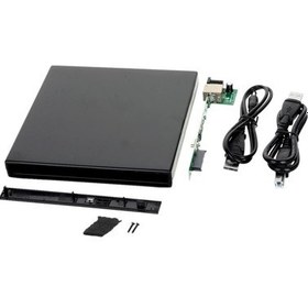 Resim Alfais 5115 USB Sata 12.7mm DVD Rw Writer SSD External Harici Caddy Kutu 