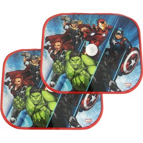 Resim Filmaldım Avengers Lisanslı Yan Cam Araba Güneşlik Çocuk 2li Marvel 