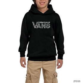 Resim Vans Icon Siyah Çocuk Kapşonlu Sweatshirt - 13-14 Yaş / Siyah 