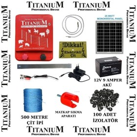 Resim Titanium Night Shock Set-2 Elektirikli Çit Sistemi 30000 Volt 