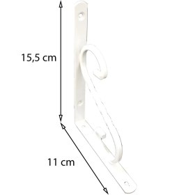 Resim Ferforje Raf Altı No:1 Beyaz 