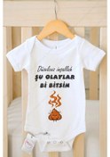 Resim Düzelcez İnşallah Şu Olaylar Bi Bitsin Özel Tasarım Bebek Zıbın Pamuklu Çıtçıtlı Body Beyaz 