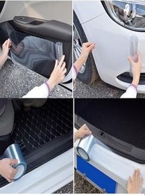 Resim Araç Kapı Eşik Kaput Çizik Önleyici Şeffaf Koruma Folyosu 10 Cm X 5 Metre 