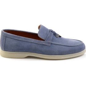 Resim Kot Mavi Leather Erkek Espadril E01079972602 