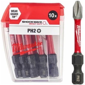 Resim MİLWAUKEE BİTS UÇ Matkap Ucu Tornavida Ucu Vidalama Ucu PH2-50mm 