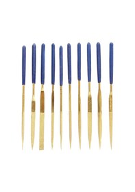 Resim Sones Jf-170407 10'u 1 Arada 3x140mm Altın Kaplama Dosya Grubu Alet Seti Altın 