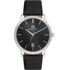 Resim Bigotti Erkek Kol Saati Esbg.b.10672-2 Deri Kordon 39 Mm Kasa Çapı Siyah 