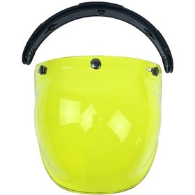 Resim Üstün Abs Malzemeden Yapılmış, Anti-çarpma Özellikli Motosiklet Koruyucu Camı Ve Çerçeve Seti Lemon Yellow Lemon Yellow 