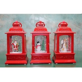 Resim Yılbaşı Temalı Işıklı Müzikli Kar Küresi Alk3222 