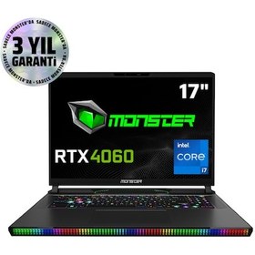 Resim Monster Semruk S7 V9.1.4 i7-13700HX 32 GB 2 TB SSD RTX4060 17" Dos Qhd+ 240 Hz Oyuncu Dizüstü Bilgisayar 