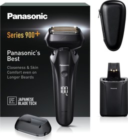 Resim Panasonic ES-LS9A Erkekler için Islak ve Kuru 6 Bıçaklı Elektrikli Tıraş Makinesi - Temizleme ve Şarj Standı ile Hassas Temiz Tıraş 