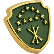 Resim Adige Bayrak Arma Rozet Altın 