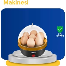 Resim Otomatik Kapanma Özellikli Yumurta Pişirme Makinesi 7 Kapasiteli Midastech 