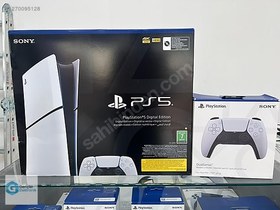 Resim SONY PS5 Slim Dijital + 2 KOL + Garanti + TAKAS KURYE !! 