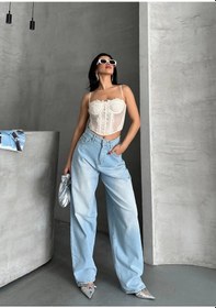 Resim Baggy Süper Taş Bıyık Yıkama Buz Mavi D2007 Mavi 