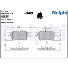 Resim Delphı Lp1958 Arka Fren Balatasi 1233679 12799240 1324300 