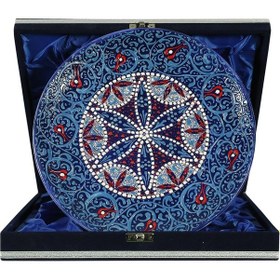 Resim E38 El İşçiliği Çini Tabak 25 Cm - 6293 