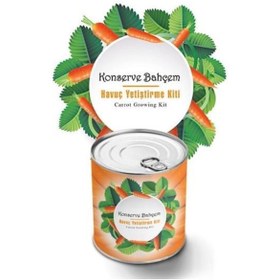 Resim NW NessiWorld BUFFER® Konserve Bahçem Evde Konservede Havuç Yetiştirme Büyütme Kiti 