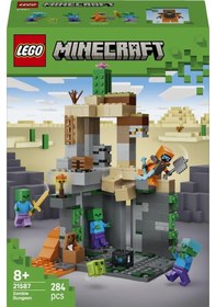 Resim LEGO® Minecraft® Zombi Zindanı 21587 - 8 Yaş ve Üzeri Çocuklar için 3 Zombi Figürü İçeren Yaratıcı Oyuncak Yapım Seti (284 Parça) 