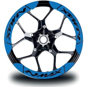 Resim Yamaha Nmax İç & Dış Jant Sticker Etiket Modeli Mavi 