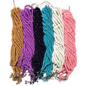 Resim Tesbih - Namaz Tesbihi - Plastik Kristal 8 Mm 99 Lu - 5 Deste (550801467) 