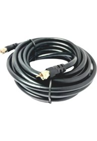Resim Electroon 5 mt F Konnektörlü Hazır Uydu Anten Kablosu Siyah 