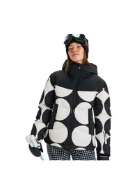 Resim Roxy Roxy Alofted Puffy Jk Kadın Siyah Snowboard Ceketi 6700 Siyah 