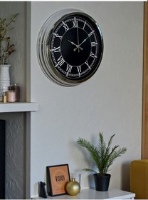 Resim Zentime Elegance 40 Cm Metal Krom Duvar Saati Çok Renkli 