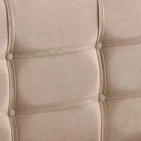 Resim Niron Yatak Polo Çift Kişilik Yatak Başlığı - 200 cm Sütlü Kahve Kumaş Başlık 