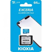 Resim Kioxia 64GB Exceria microSDXC UHS-1 C10 100MB-sn Hafıza Kartı 