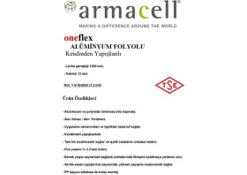 Resim Ag Armacell Kanal Karavan Oto Isı Ses Yalıtım 13 mm Folyolu Kendinden Yapışkanlı 1.2 M2 Tam Sızdırmazlık Araç Kamp Kaplama Agmair Agm Yalıtım Havalandırma 