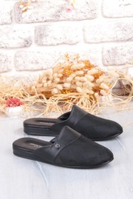 Resim Pierre Cardin PC-55366 ERKEK SATEN KUMAŞ EV TERLİĞİ SİYAH 