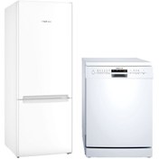Resim Profilo 2 li Buzdolabı + Bulaşık Makinesi Seti (Bd3055WEVN - BM6320MA) 