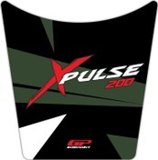 Resim Hero X-Pulse 200 2020-2023 Uyumlu Tank Pad Yeşil Gp Kompozit